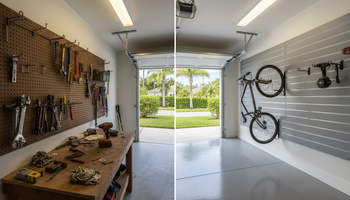 Slatwall vs Pegboard for Garage: The Professional Diagnostic Guide