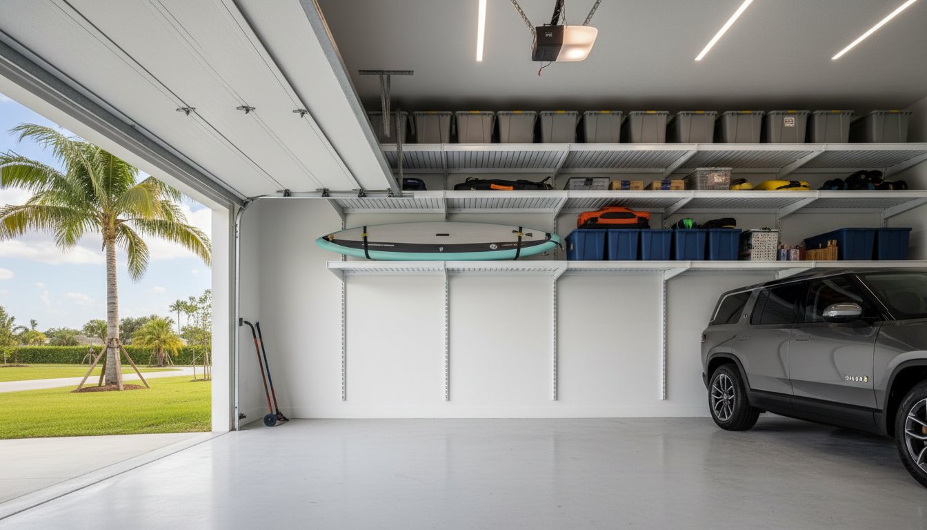 Overhead Garage Storage Racks Miami: The Professional Prescription for Your Space