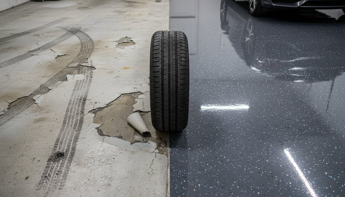 Hot Tire Pickup Resistant Flooring: Debunking Myths and Finding the Cure