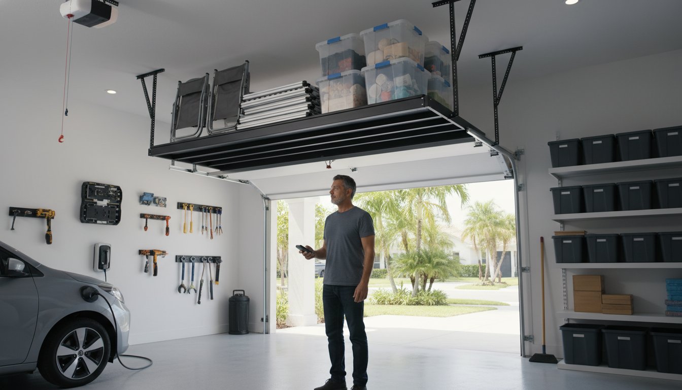 The Ultimate Guide to Motorized Overhead Storage Racks for Your Garage