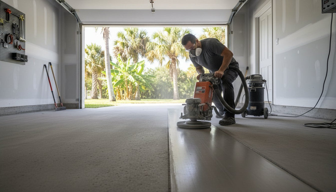 Concrete Preparation for Garage Floor Coating in Davie: The Professional "Surgical" Guide