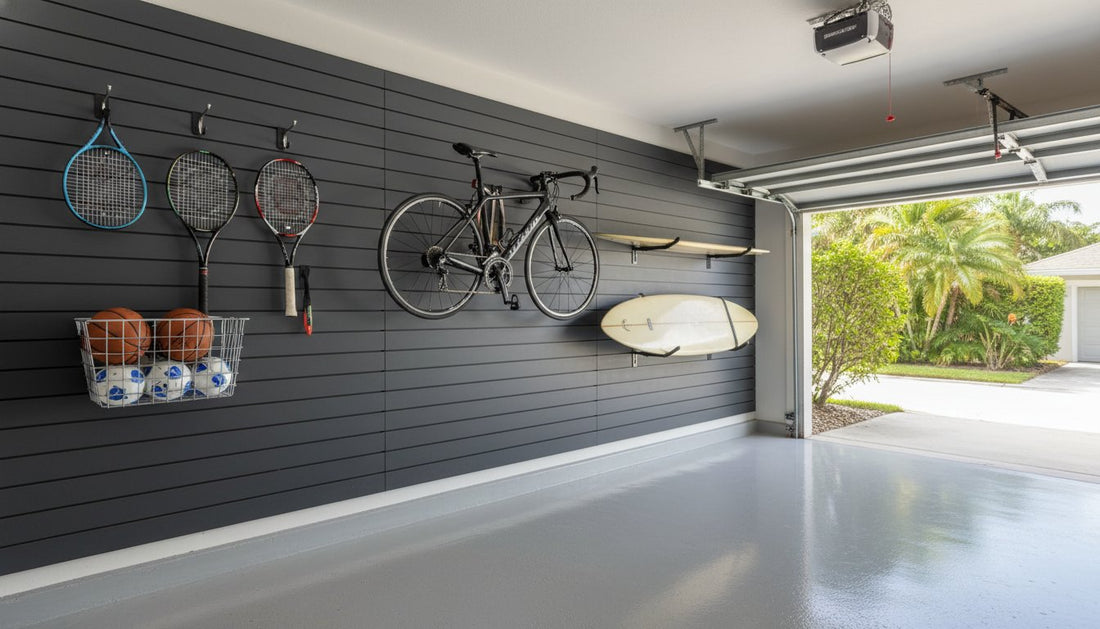Slatwall Accessories for Sports Equipment: The Professional Prescription for Garage Chaos