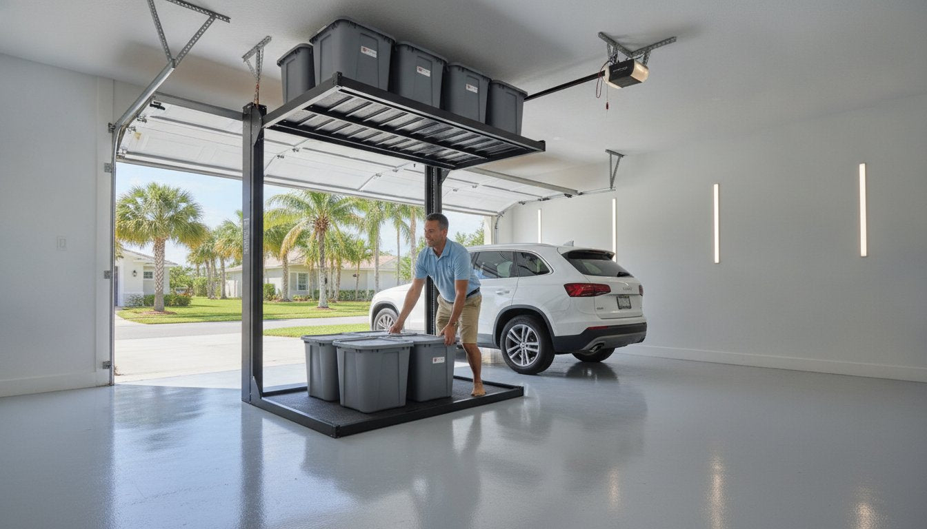 Motorized Overhead Storage in Davie: The 2026 Professional Prescription for Garage Organization