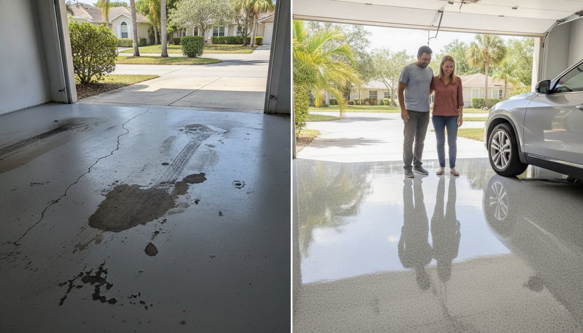Epoxy vs Polyaspartic for Florida Garage Concrete: The 2026 Professional Prescription