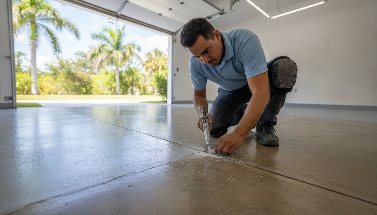 Garage Floor Crack Repair in Davie: The Professional Diagnostic Guide