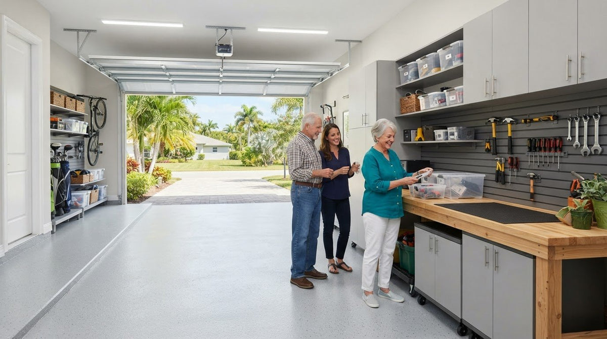 Garage Organization for Downsizing Seniors in Davie, FL