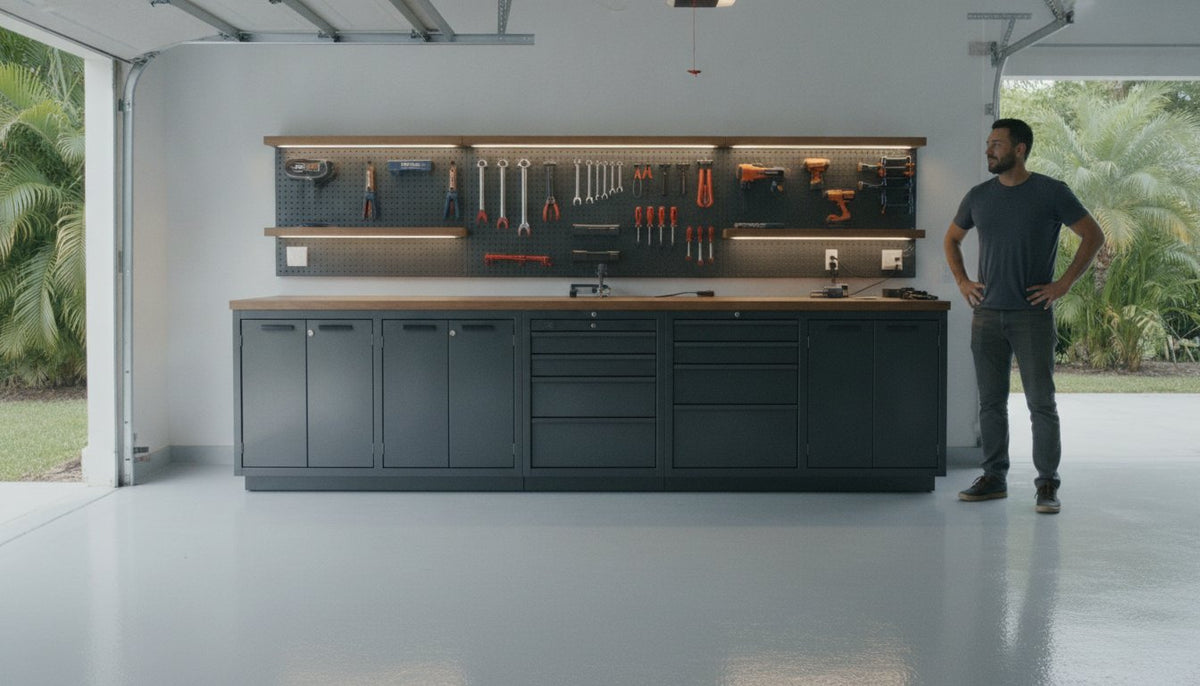 Garage Workbench with Storage in South Florida: The 2026 Professional Prescription