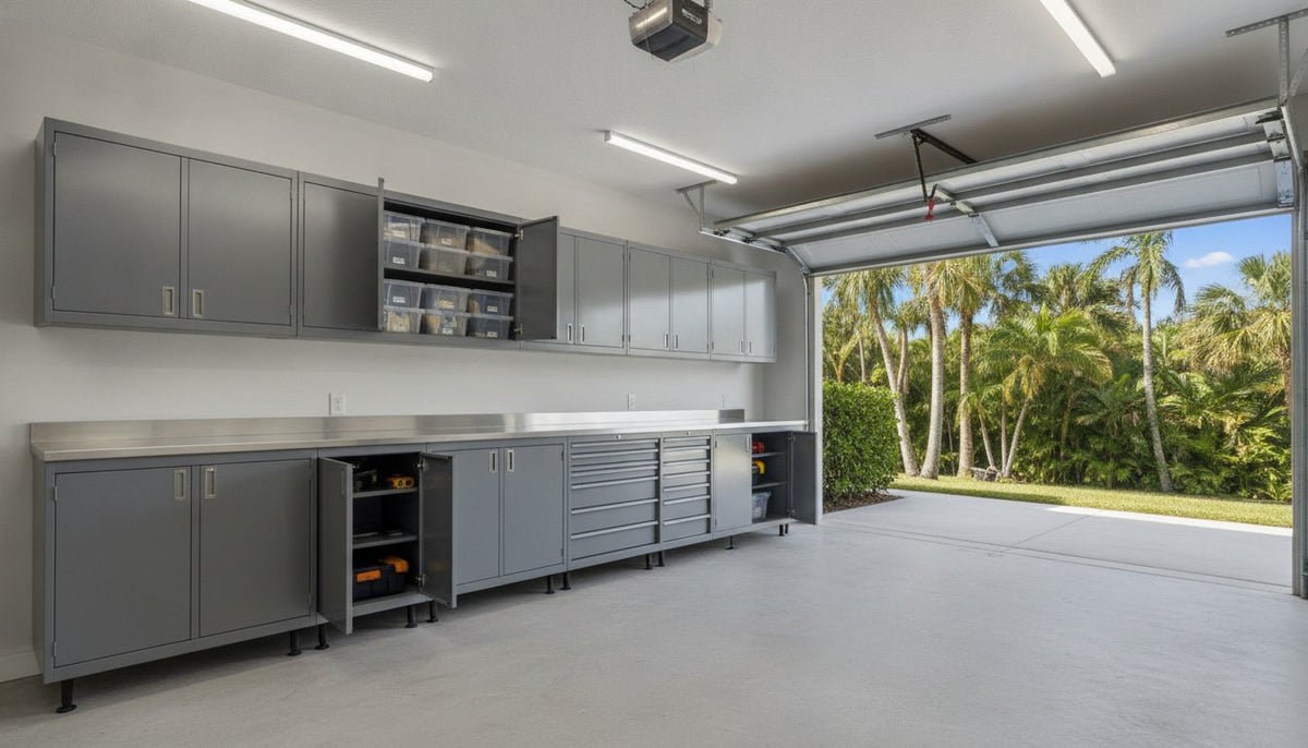 Metal Garage Cabinets in South Florida: The Professional Guide to Heavy-Duty Storage