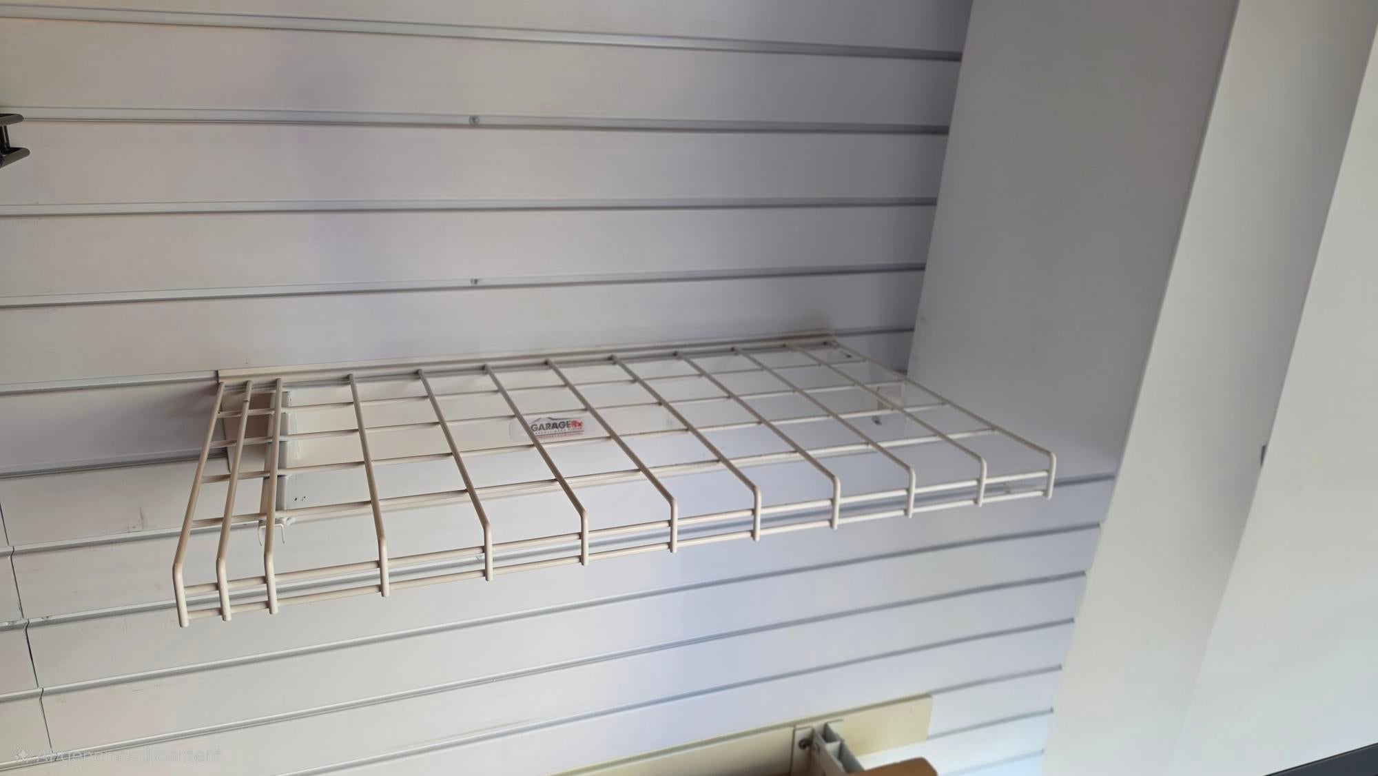 24" Wire shelf for slatwall